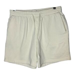 PacSun Fleece Cream Casual Volley Shorts. Size Small.